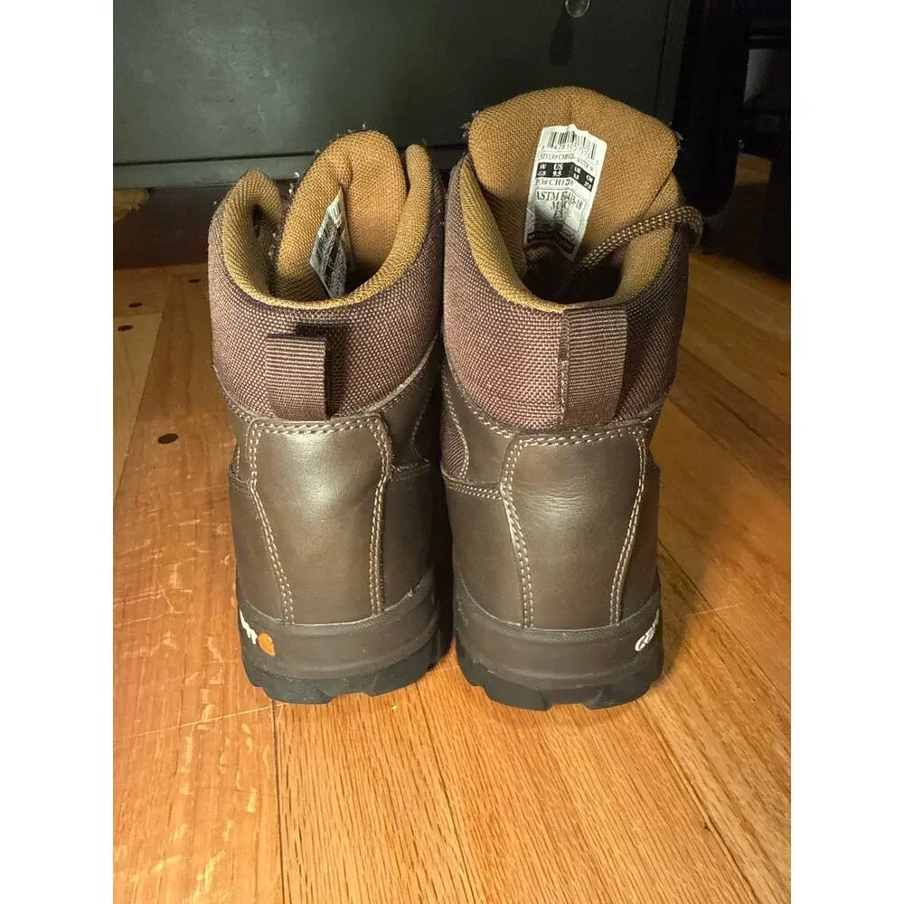 Carhartt CMF6284 Work Boots Men’s 9.5M Composite Toe EH Brown Leather